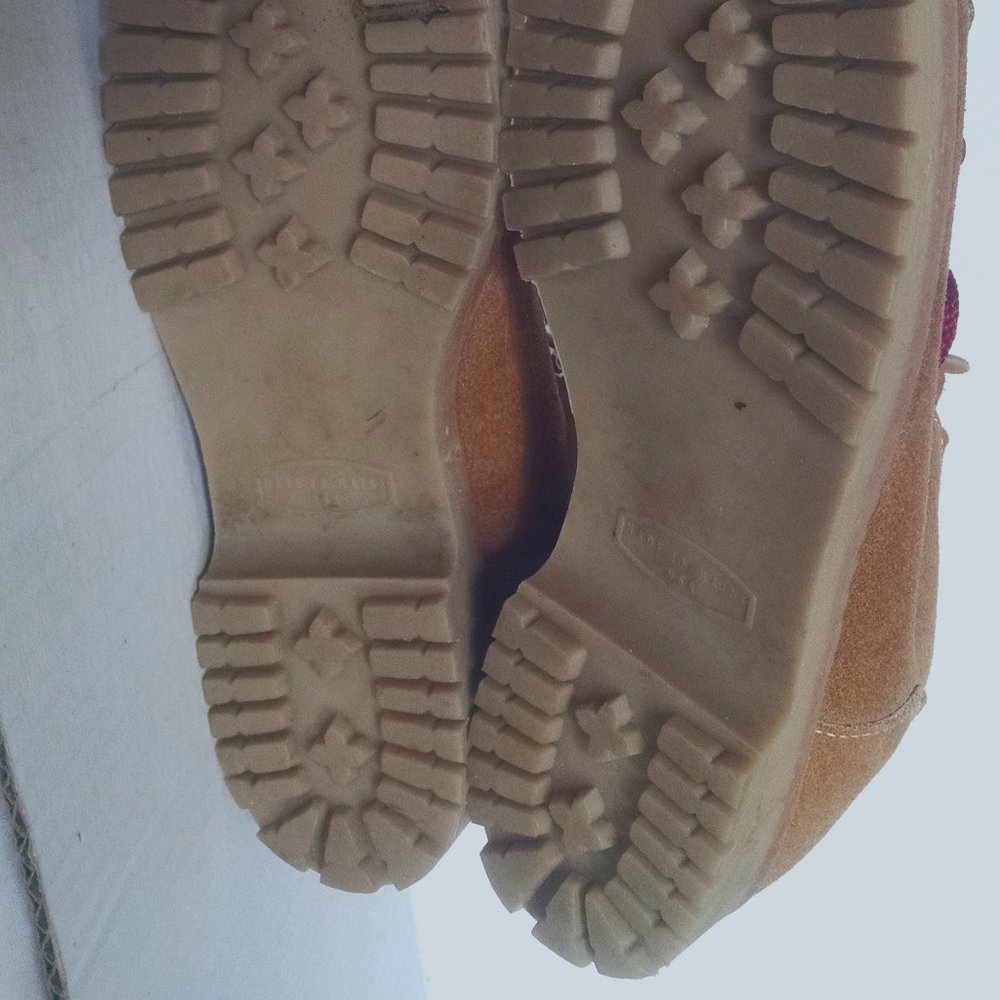 Vintage rare suede leather hiking boots shoes - Picture 8 of 12